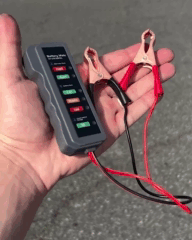 12V car battery tester