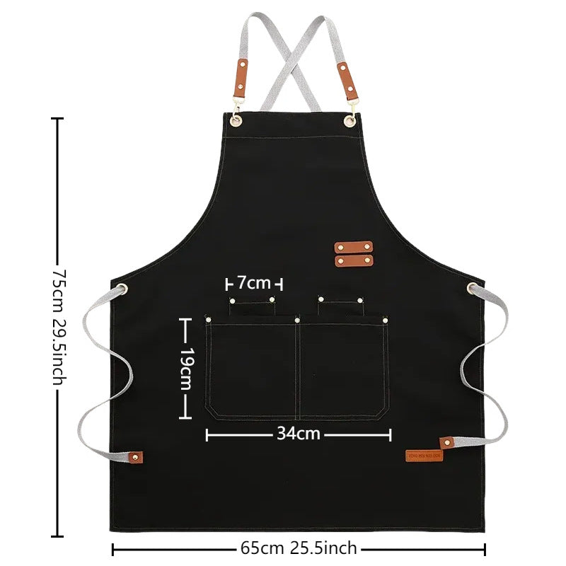 Children's Apron with Multiple Pockets for Painting And Craft Activities Kids' Utility Apron for Household And Kitchen Use