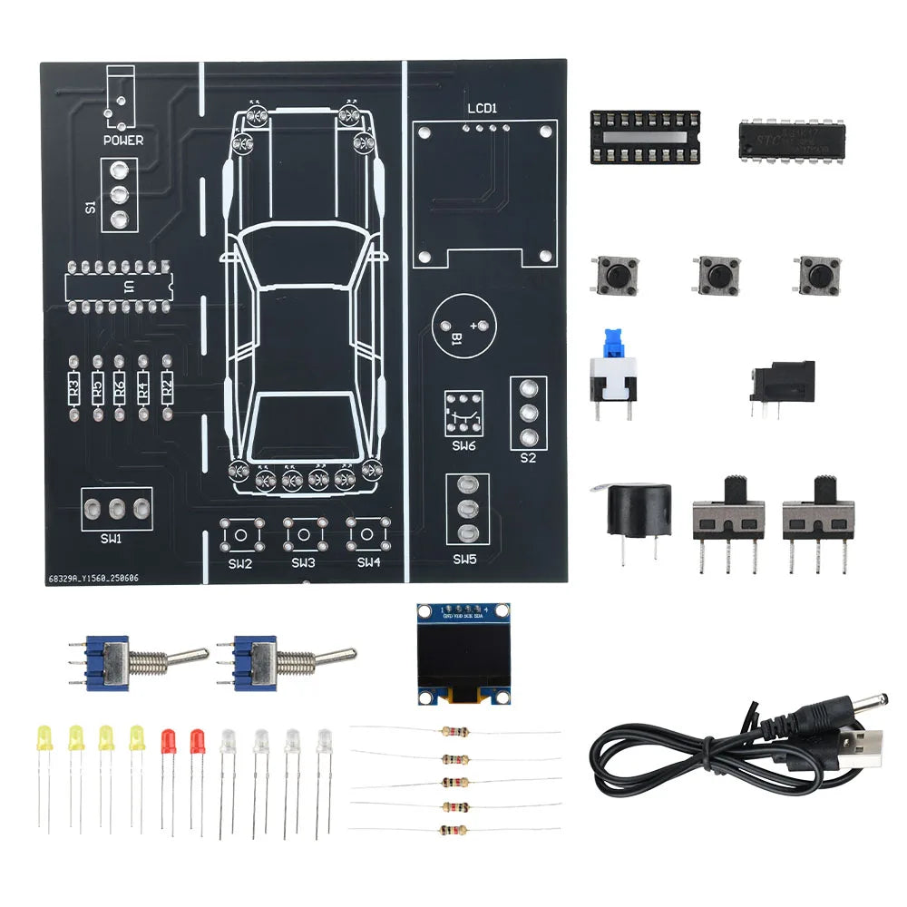 DIY Soldering Practice Kit — Car Driving Simulator Model