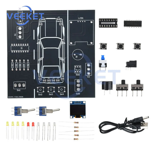 DIY Soldering Practice Kit — Car Driving Simulator Model