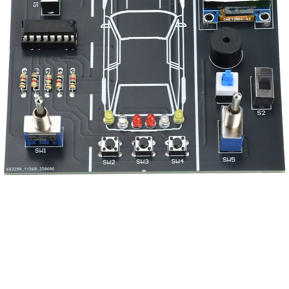 DIY Soldering Practice Kit — Car Driving Simulator Model