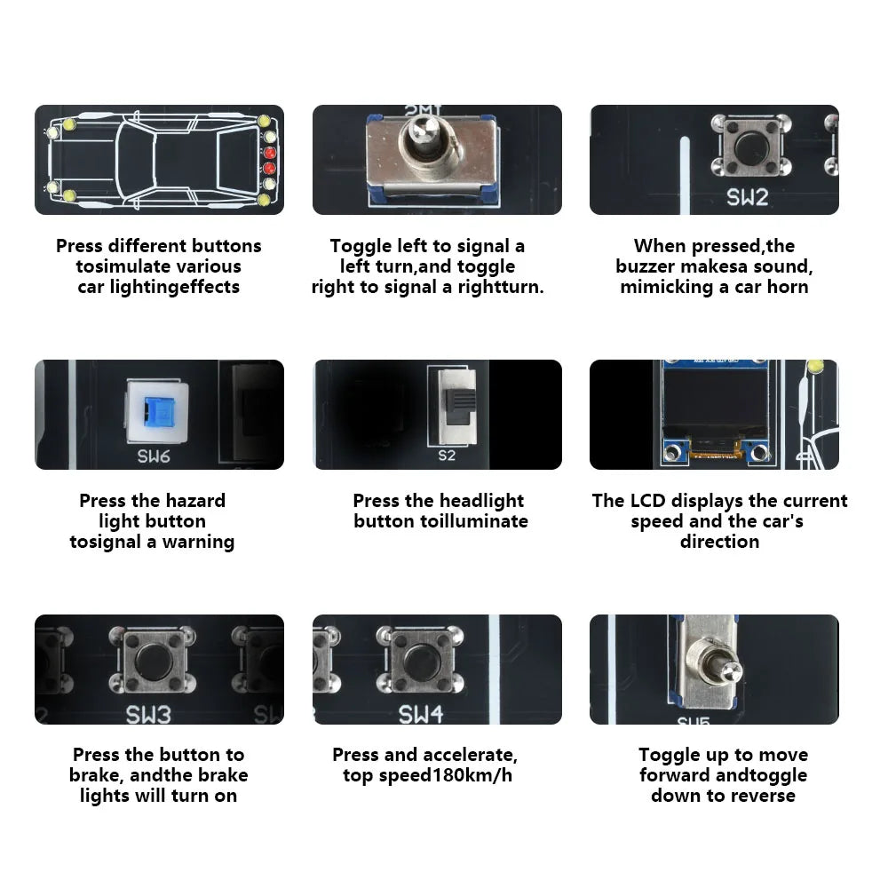 DIY Soldering Practice Kit — Car Driving Simulator Model