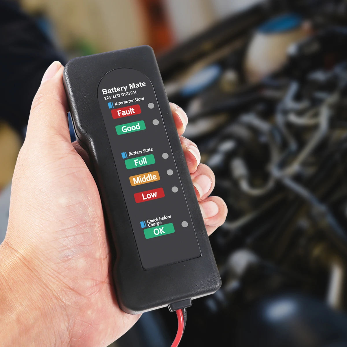 12V car battery tester