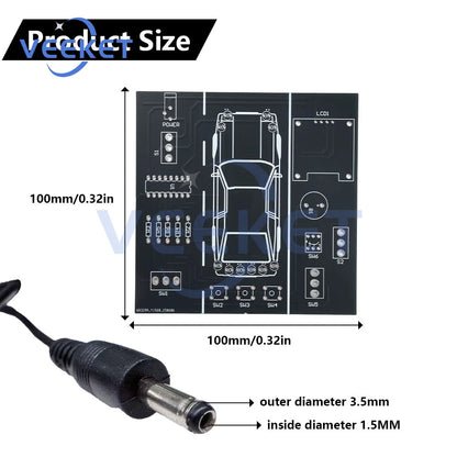 DIY Soldering Practice Kit — Car Driving Simulator Model