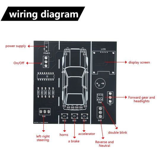 DIY Soldering Practice Kit — Car Driving Simulator Model