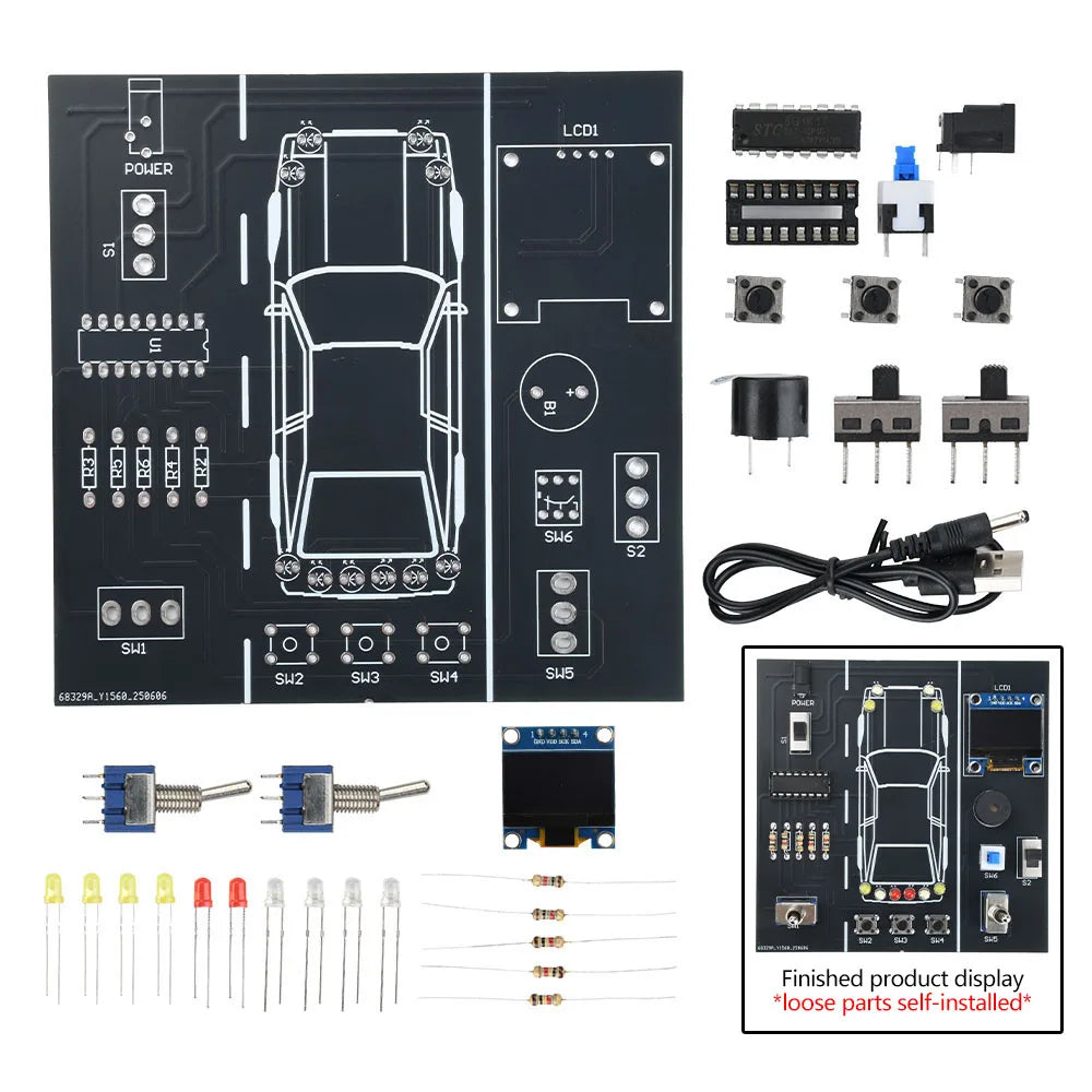 DIY Soldering Practice Kit — Car Driving Simulator Model